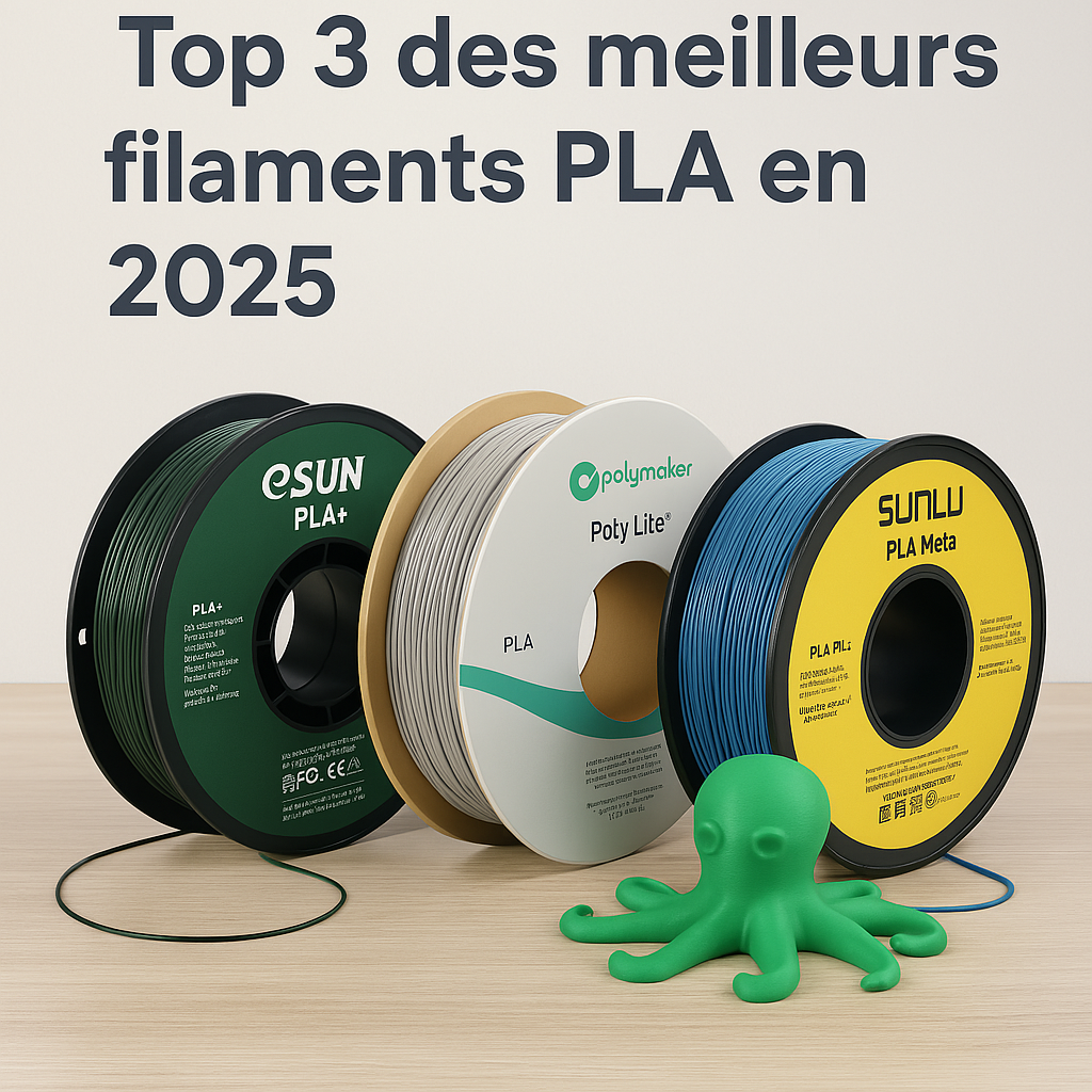 🎯 Top 3 : les meilleurs filaments PLA en 2025